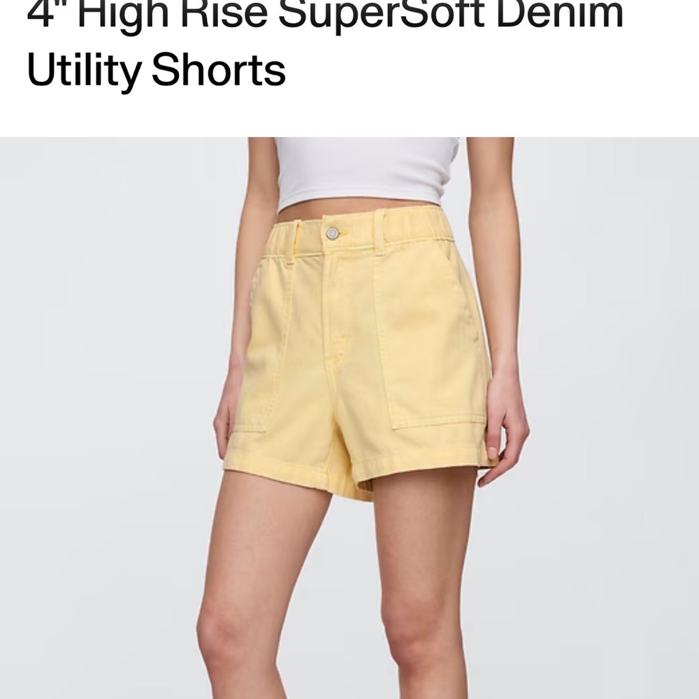 Gap 4" Yellow Women's Shorts